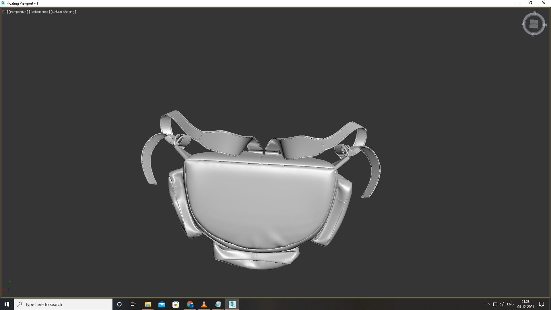 Leather Hiking Backpack 3D model_8