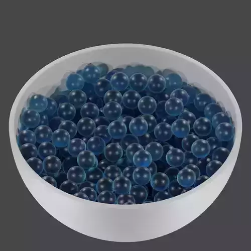 Glass marble bowl for decor 