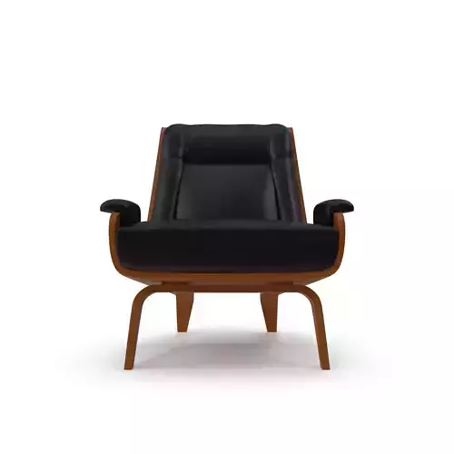 Paulo Bent Ply Leather Chair