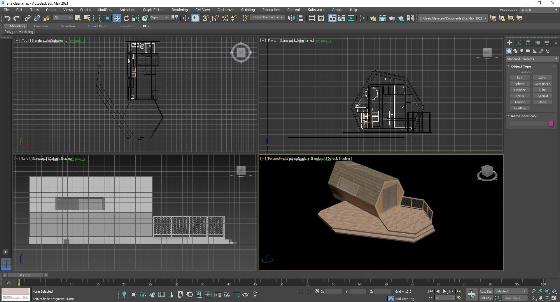 Multipurpose Glamping Pod ARIA basic dwg plans 3D model_18