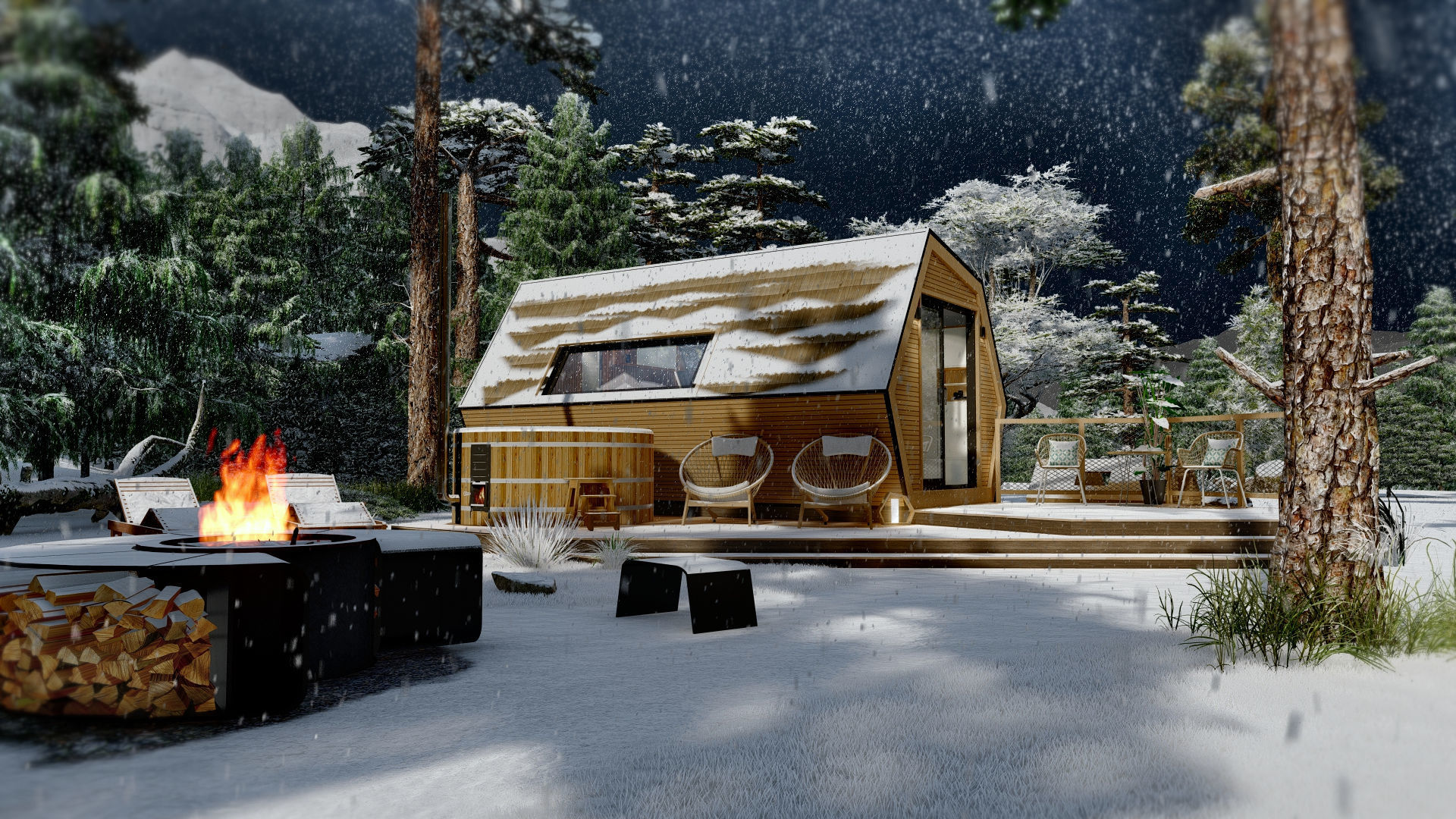 Multipurpose Glamping Pod ARIA basic dwg plans 3D model_6