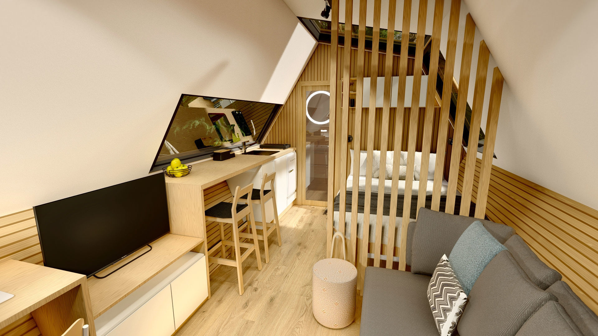 Multipurpose Glamping Pod ARIA basic dwg plans 3D model_8