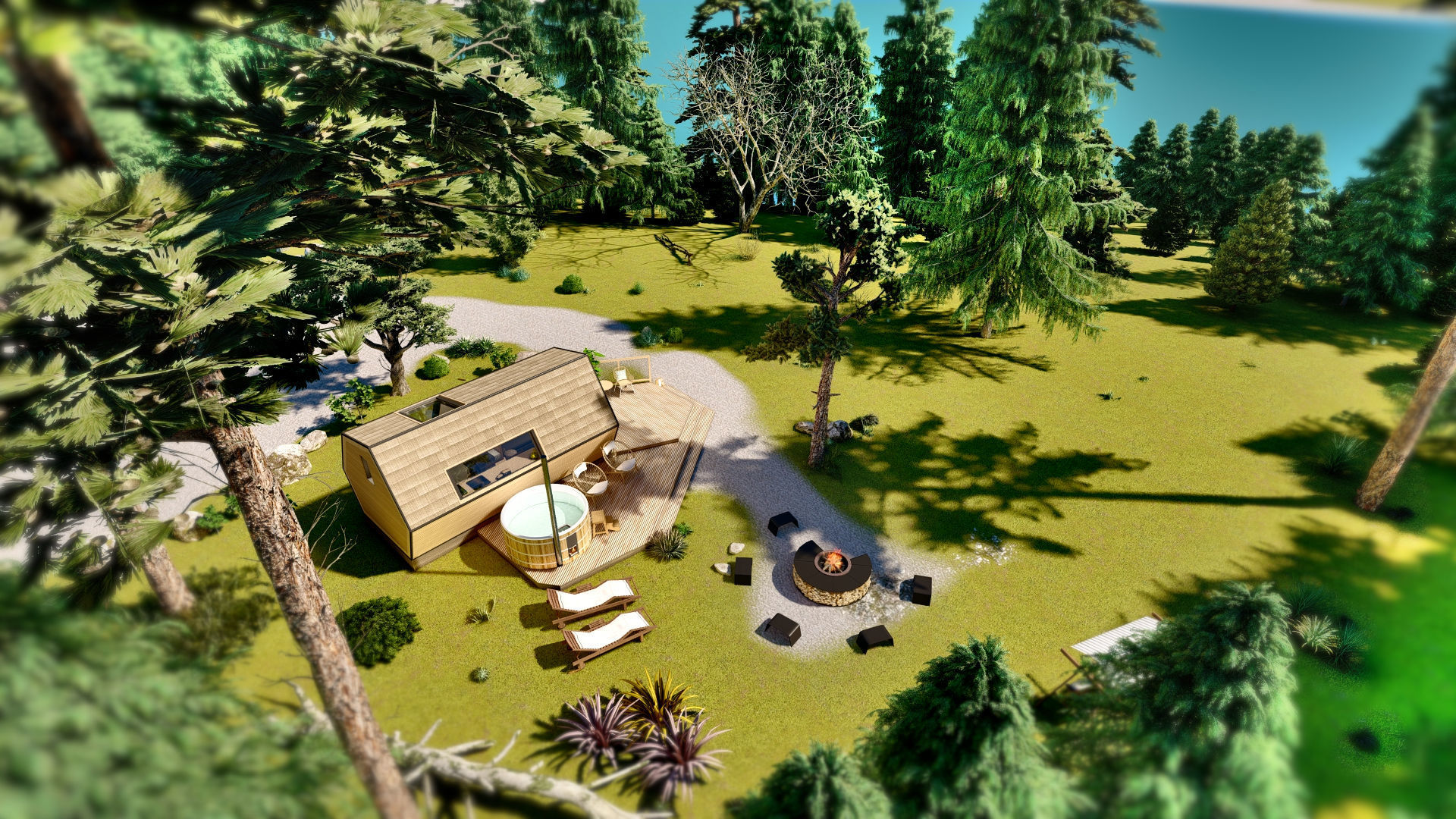 Multipurpose Glamping Pod ARIA basic dwg plans 3D model_11