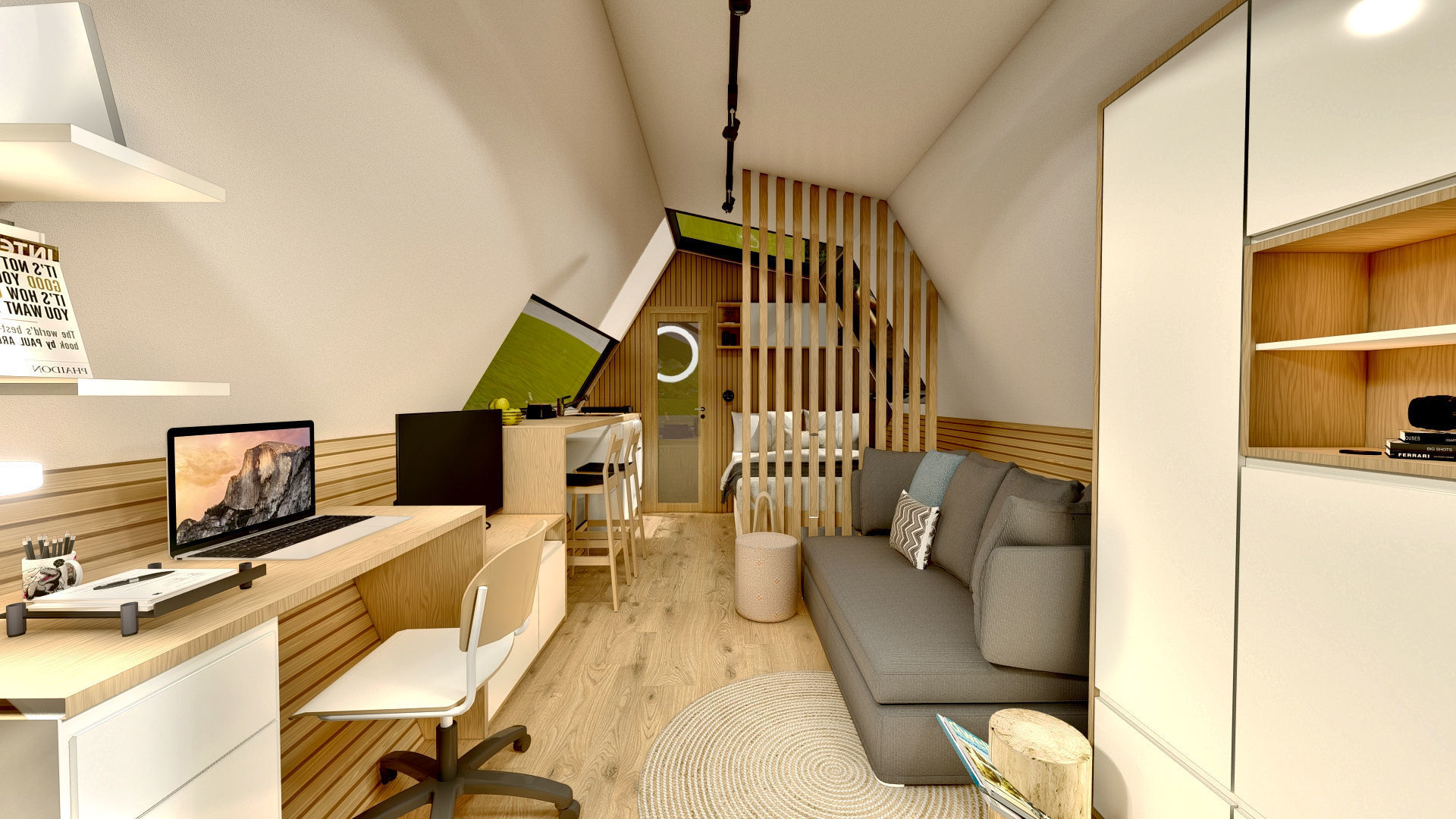 Multipurpose Glamping Pod ARIA basic dwg plans 3D model_5