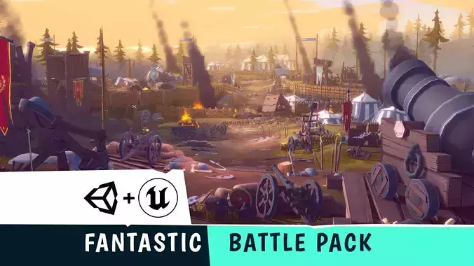 FANTASTIC - Battle Pack Low-poly 3D model