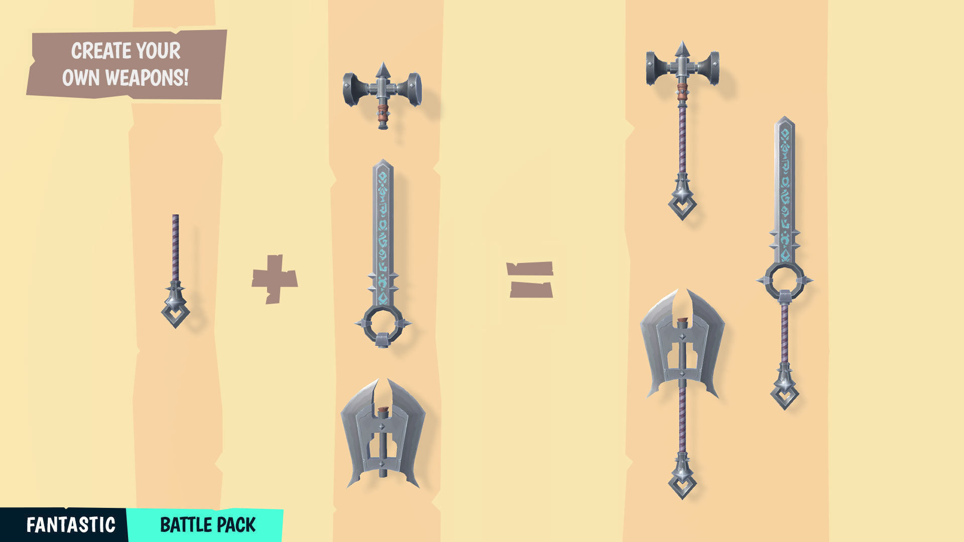 FANTASTIC - Battle Pack Low-poly 3D model_14