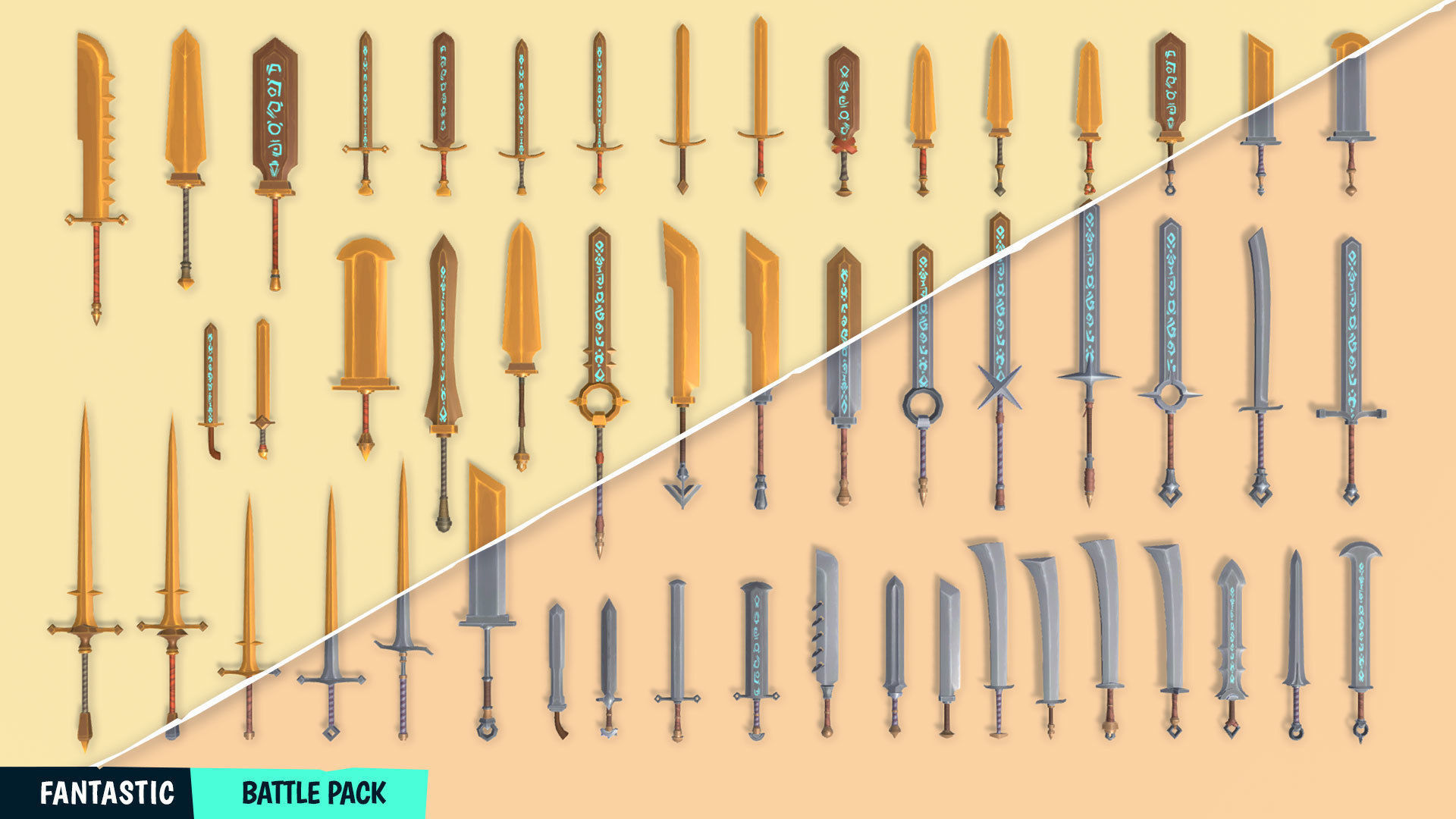 FANTASTIC - Battle Pack Low-poly 3D model_15