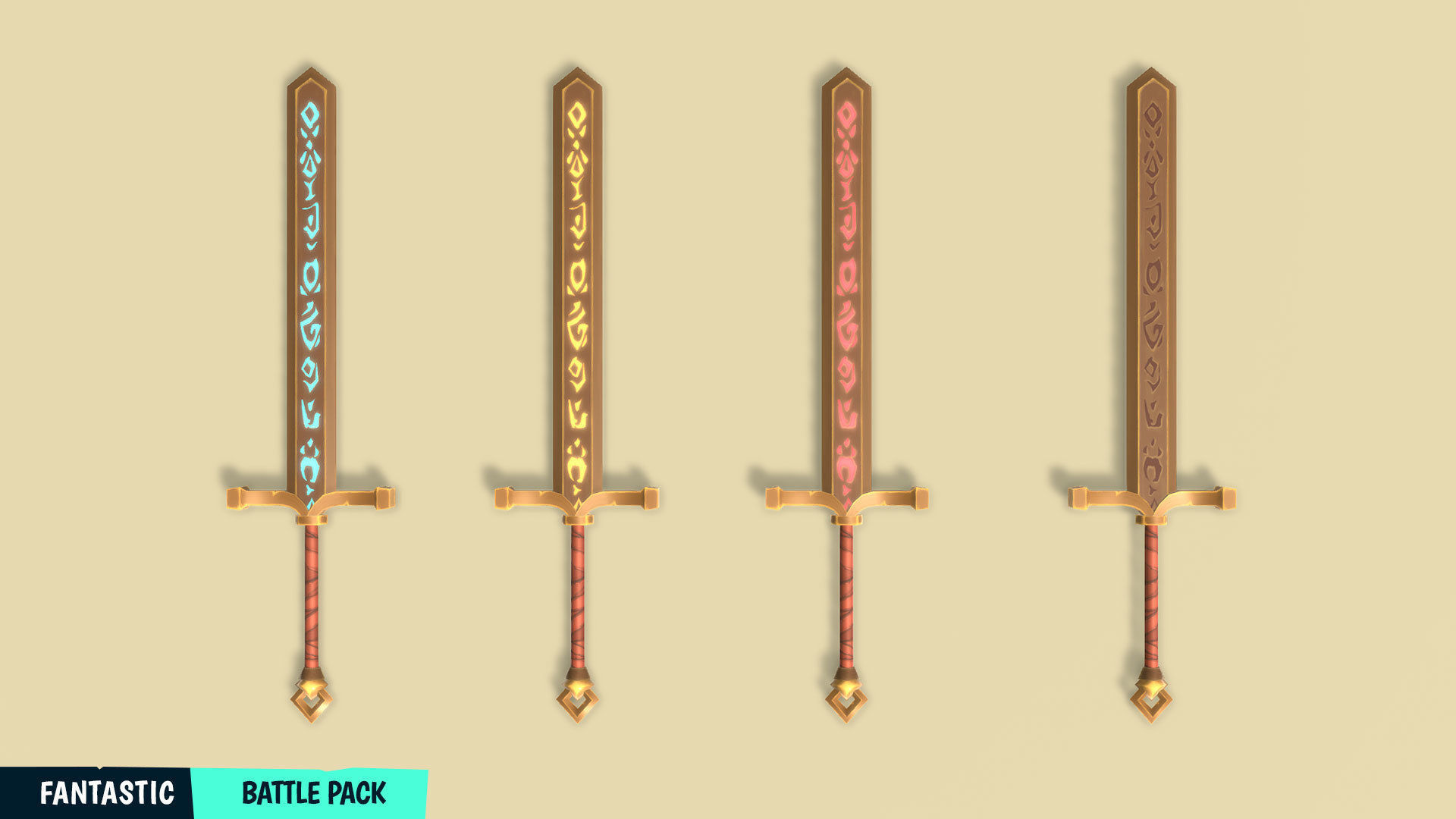 FANTASTIC - Battle Pack Low-poly 3D model_20