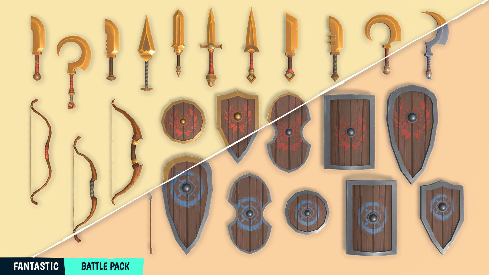 FANTASTIC - Battle Pack Low-poly 3D model_17