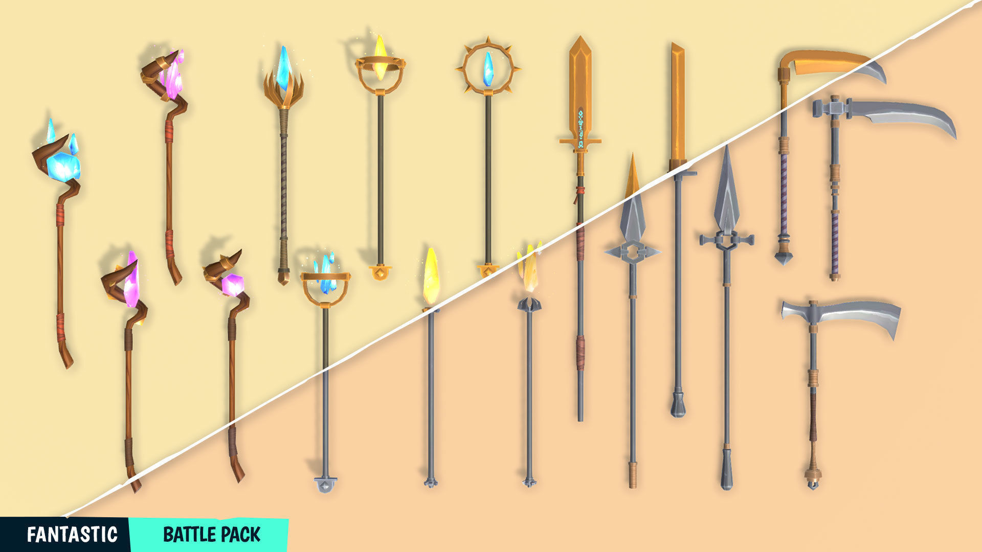 FANTASTIC - Battle Pack Low-poly 3D model_16