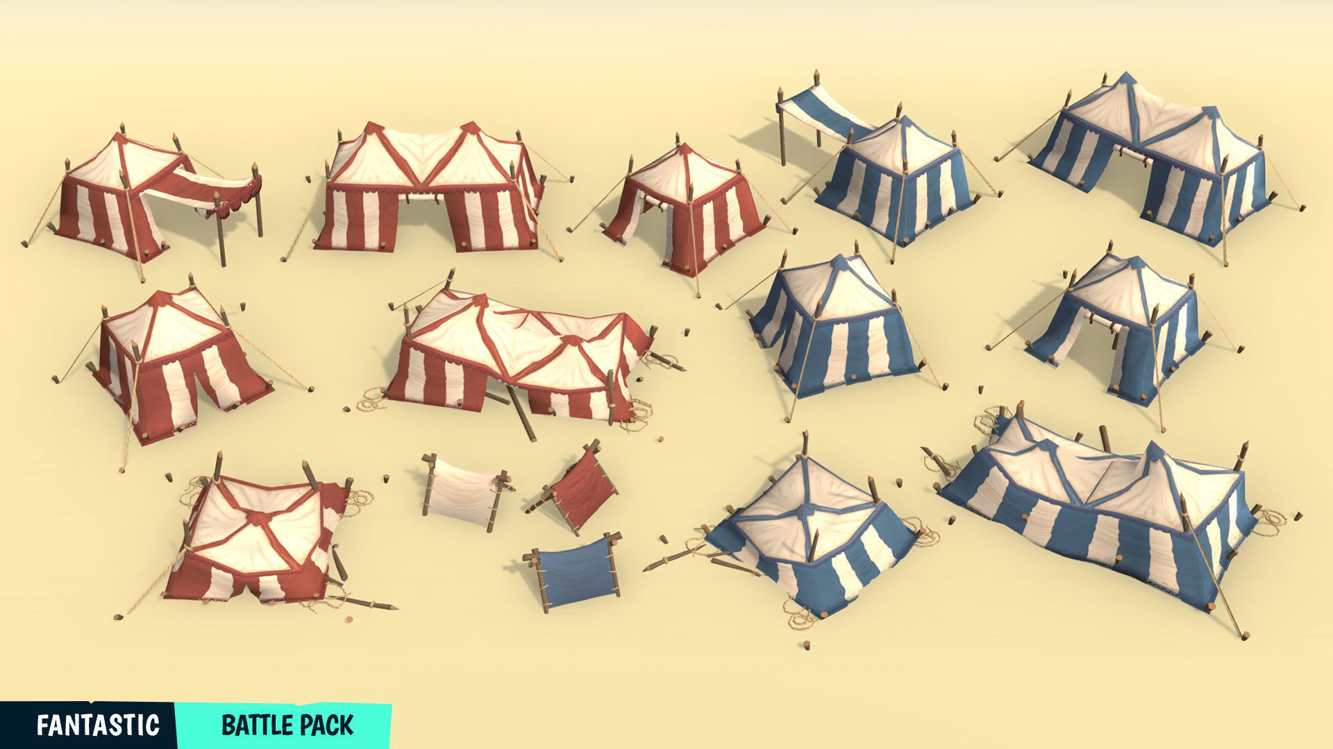 FANTASTIC - Battle Pack Low-poly 3D model_7