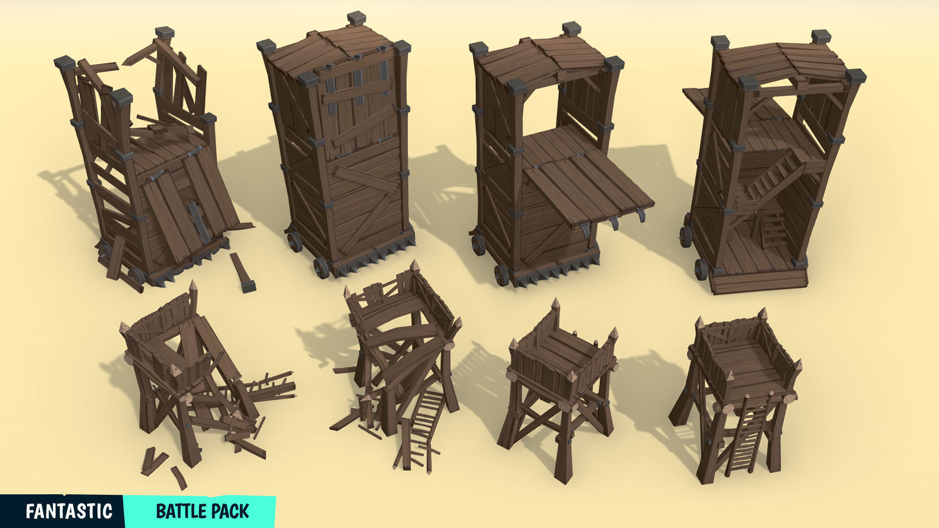 FANTASTIC - Battle Pack Low-poly 3D model_4