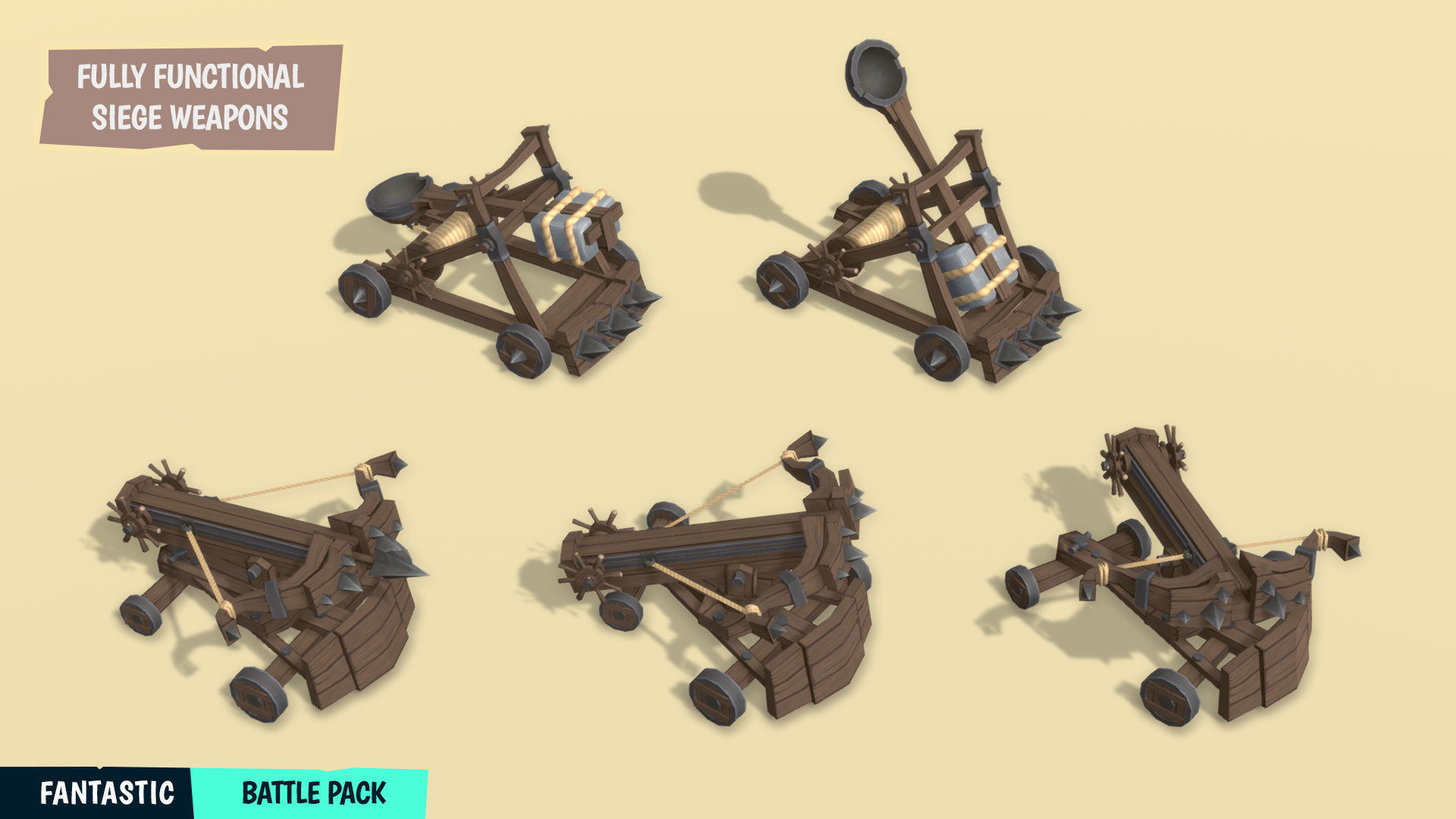 FANTASTIC - Battle Pack Low-poly 3D model_2