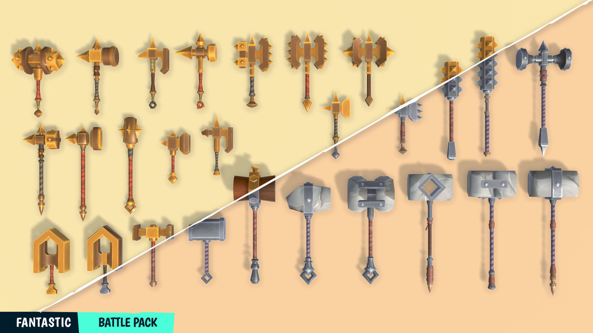 FANTASTIC - Battle Pack Low-poly 3D model_18