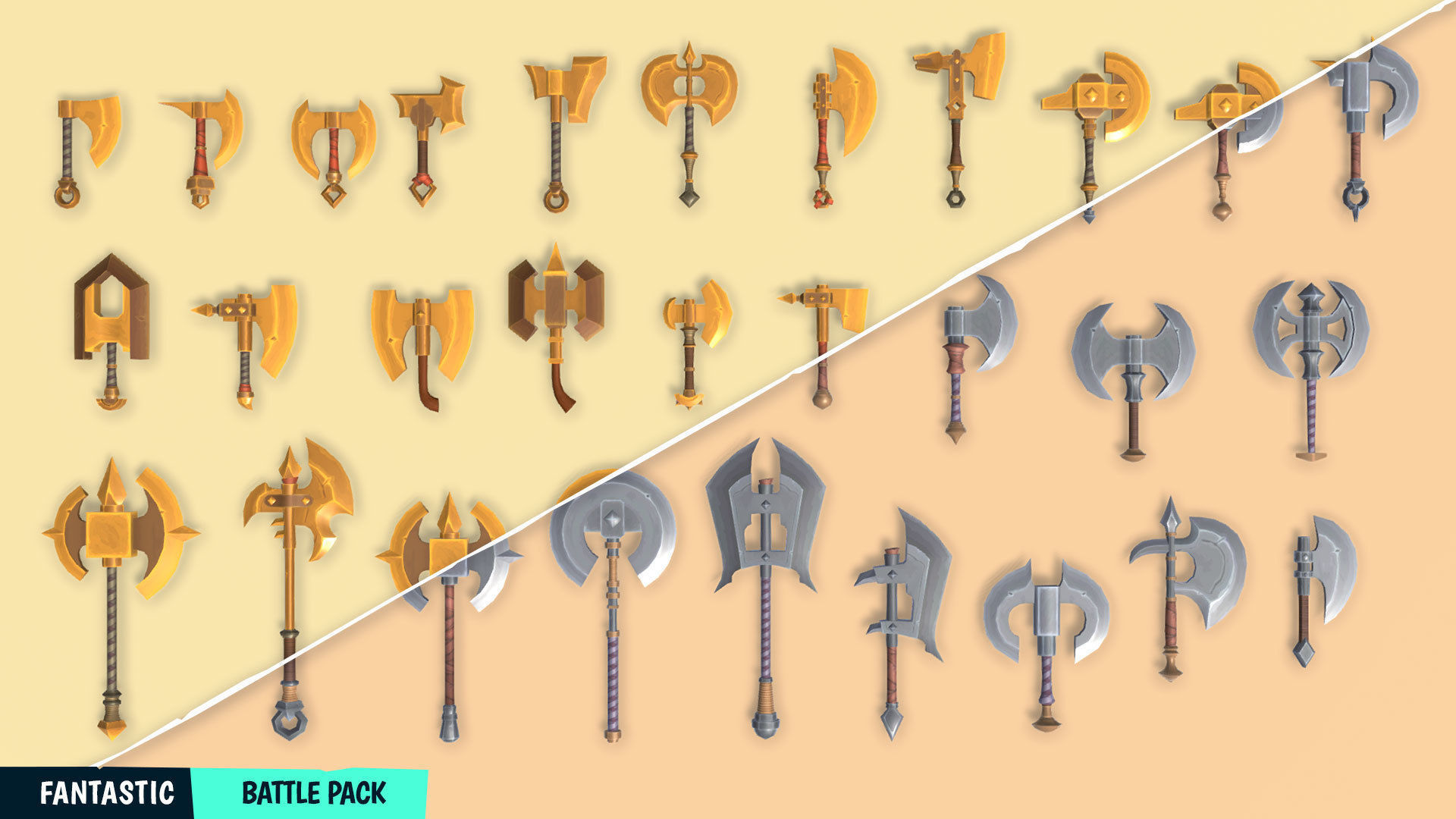 FANTASTIC - Battle Pack Low-poly 3D model_19