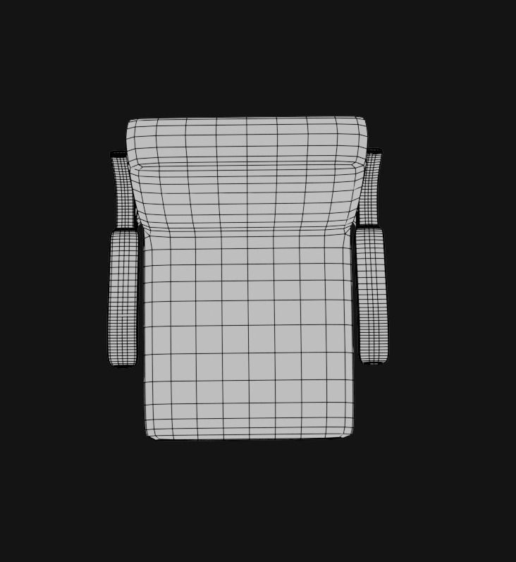 Old Soviet chairs from the 1970s 3D model_7