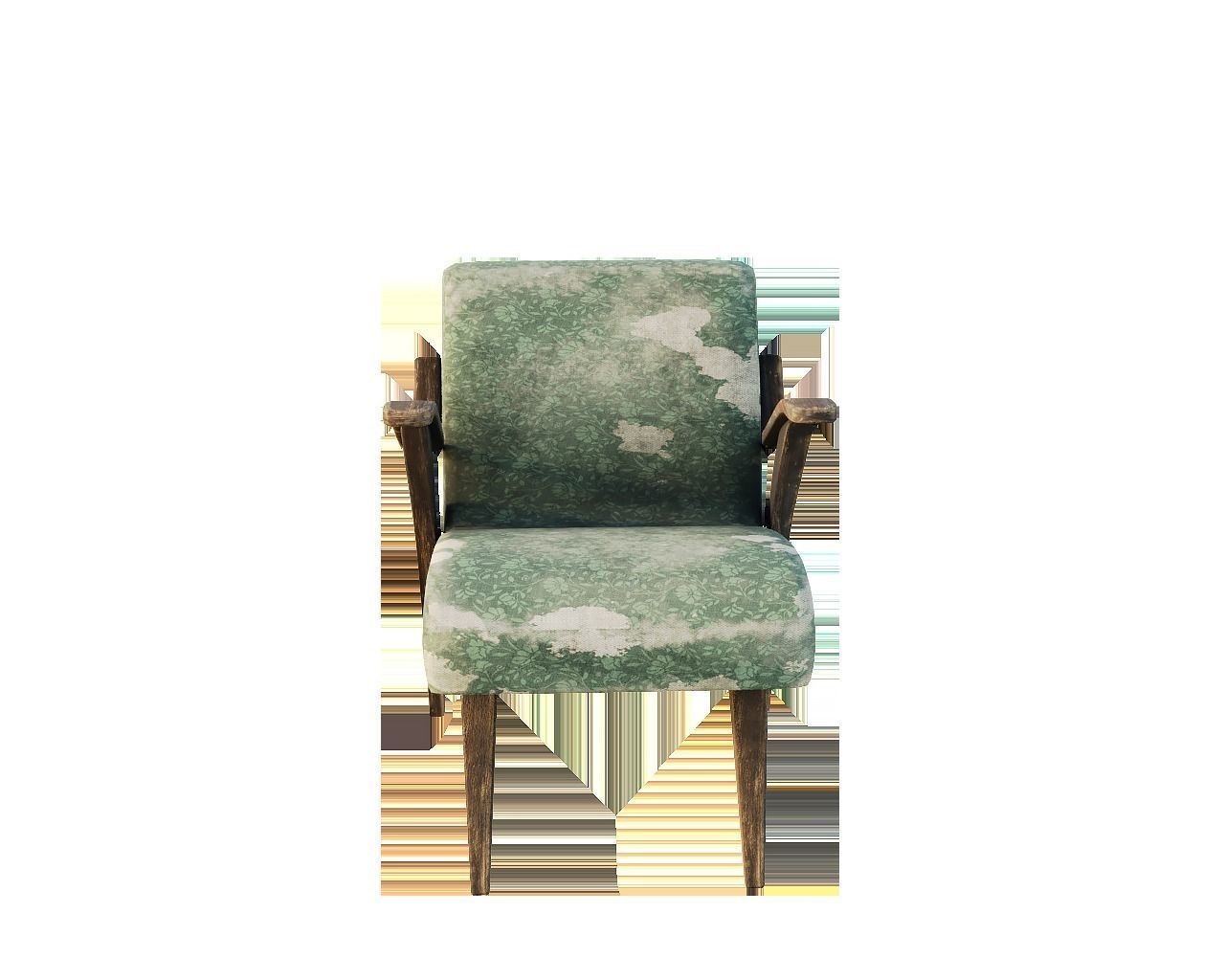Old Soviet chairs from the 1970s 3D model_4