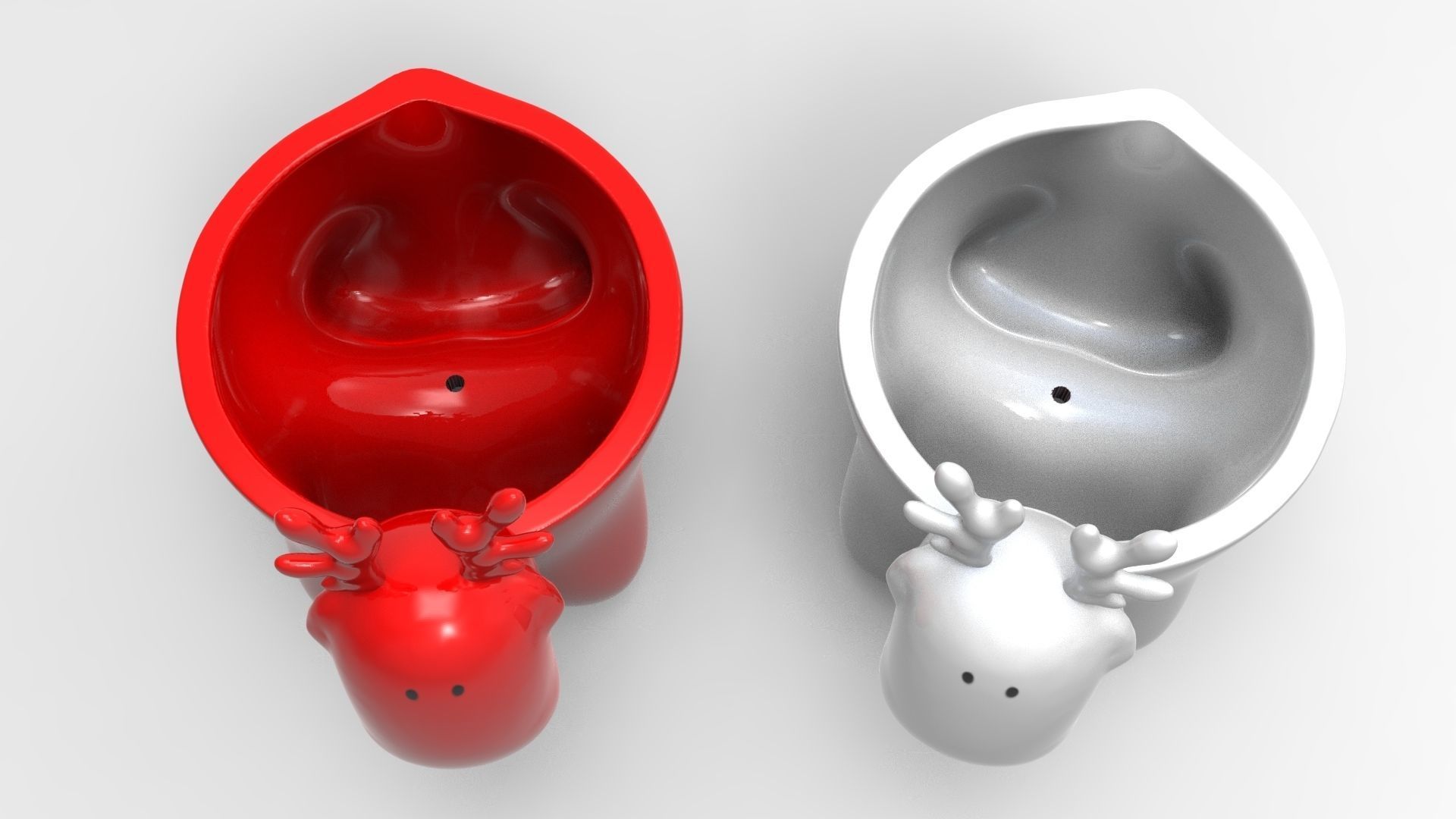 Charming Reindeer Tea Light Holder Set 3D print model_9