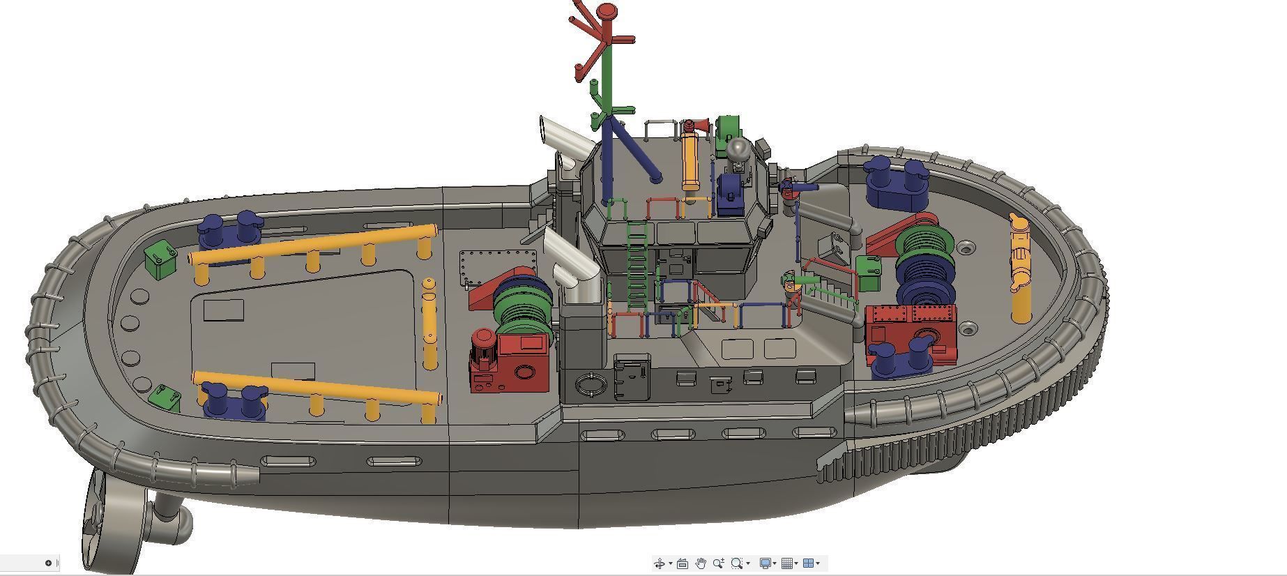 Tugboat 3D print model_9