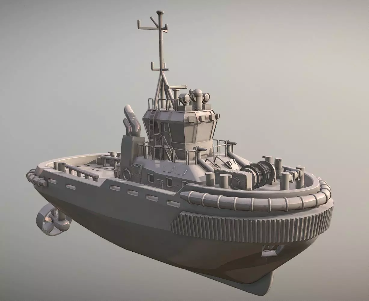Tugboat 3D print model_0