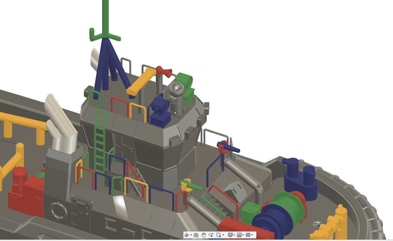 Tugboat 3D print model_11