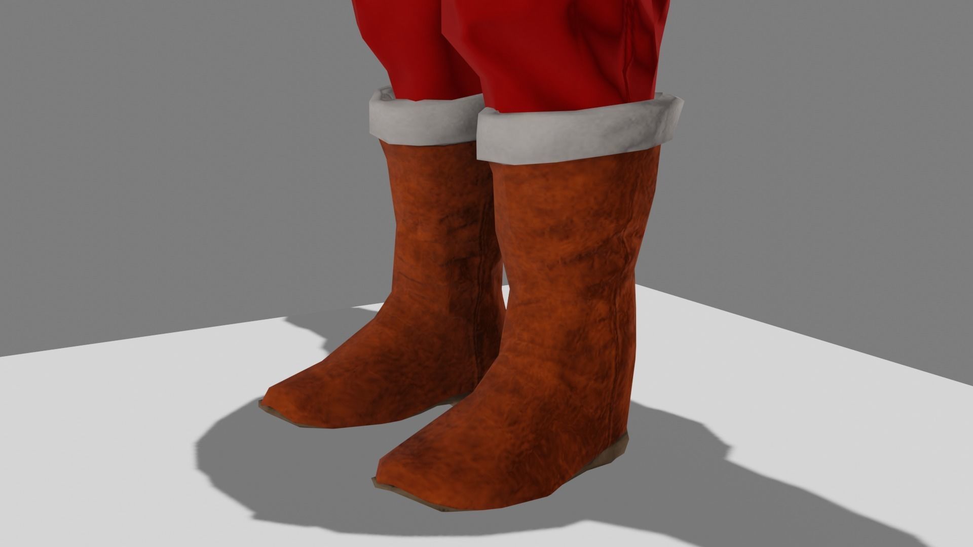 Santa Character Fully Rigged Low-poly 3D model_6