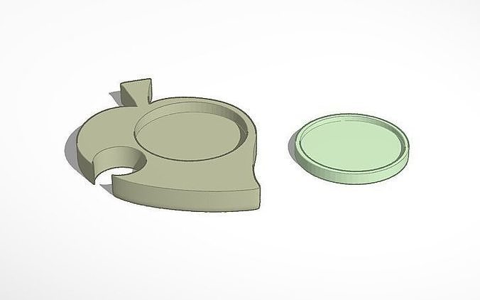 ACNH NFC tag amiibo holder 3D print model
