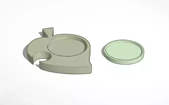 ACNH NFC tag amiibo holder 3D print model