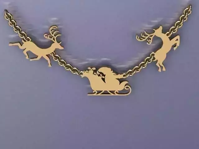  jewelry Santa clause  necklaces