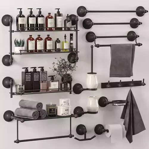 Bathroom Accessories02 Free 3D model