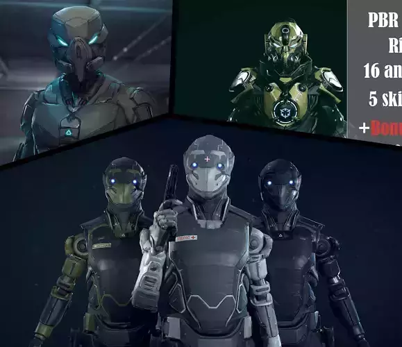 Sci-fi robots collection 