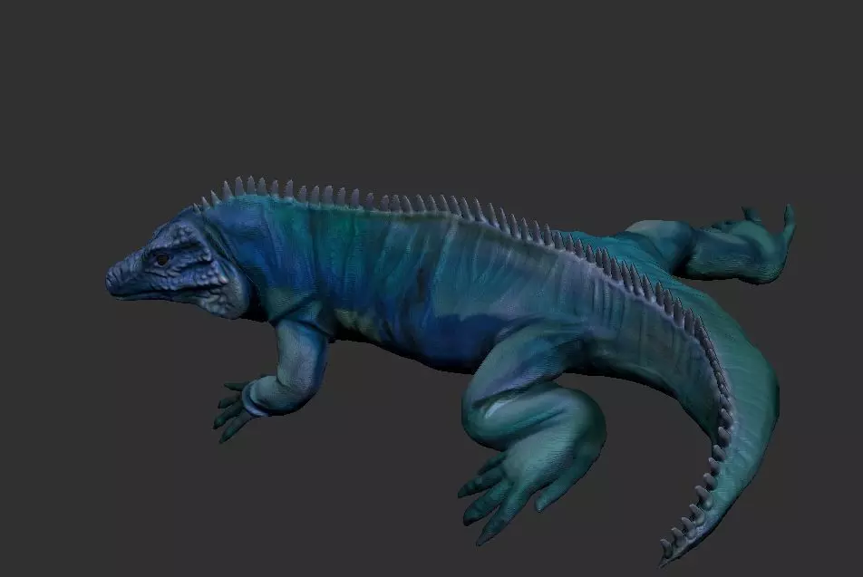 iguana 3D model_0