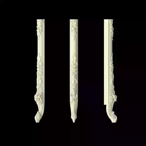 leg High quality 3d models for processing on a cnc machine