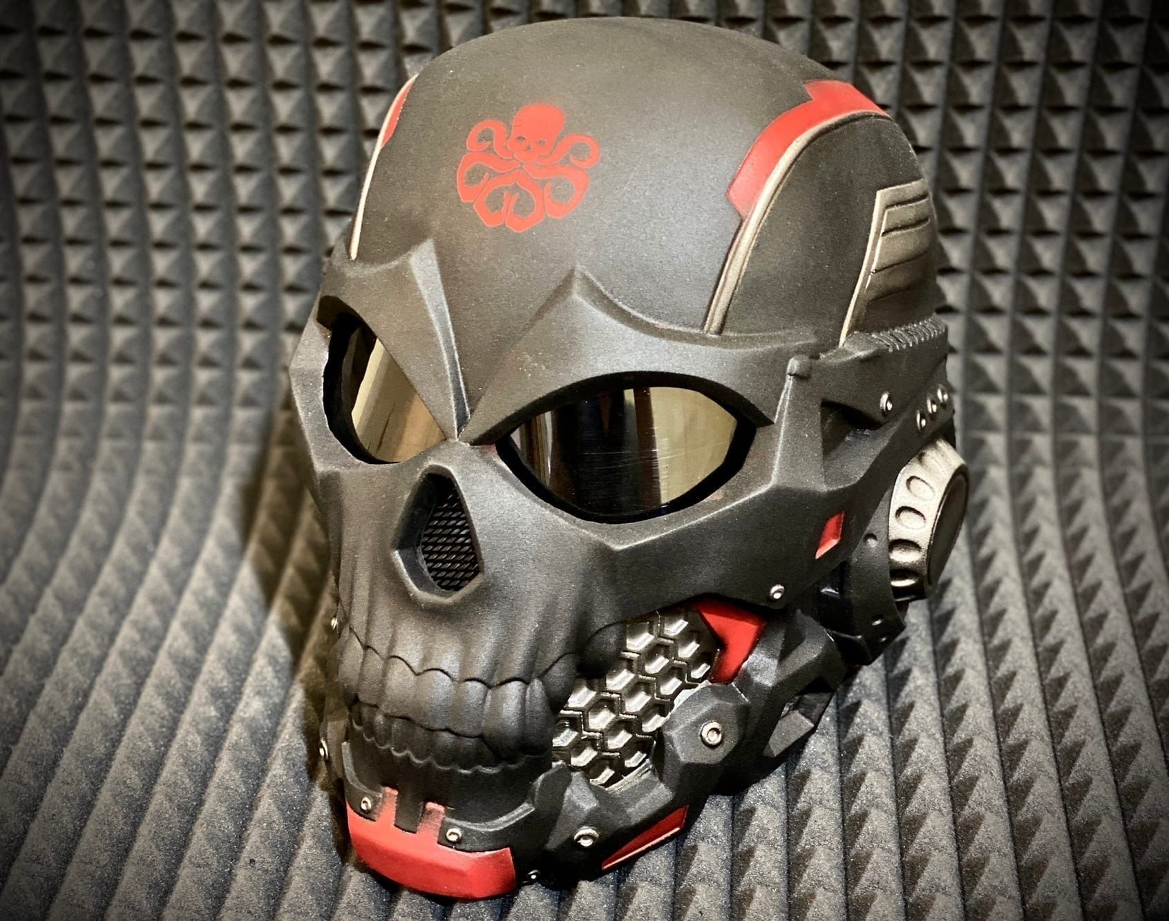 hydra helmet printable airsoft paintball scifi 3D model 3D printable