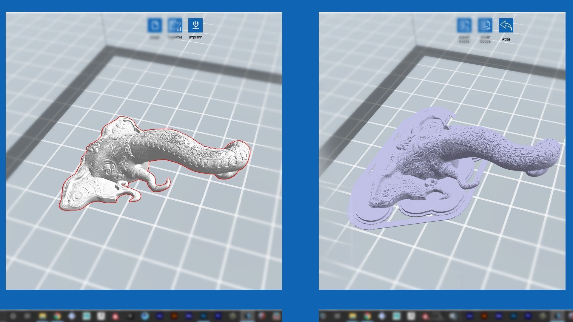 Ganesha snake 3D print model_1