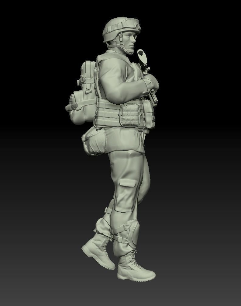 Operation Iraqi Freedom Infantryman   3D model_6