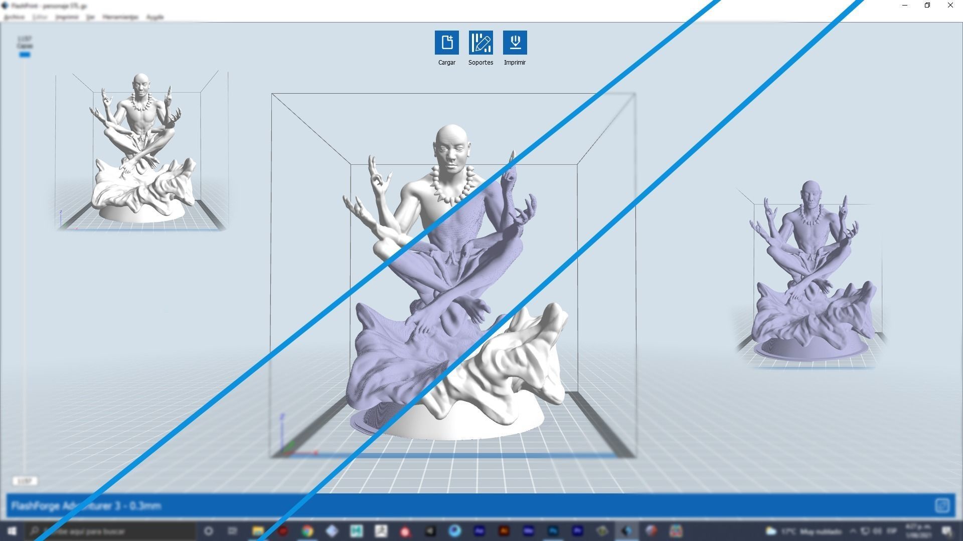 Shiva statue of lord ganesha 3D print model_7