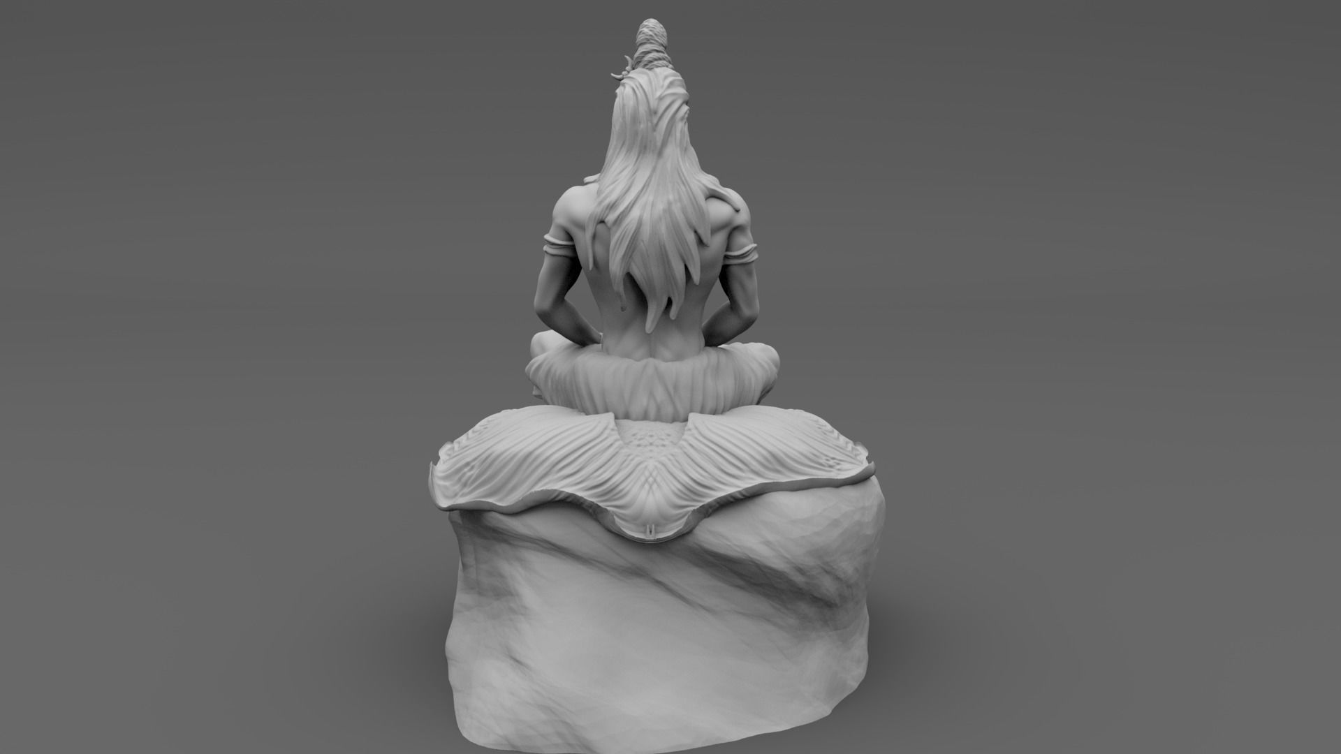 Shiva statue of lord 3D print model_2