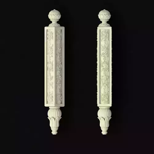 leg High quality 3d models for processing on a cnc machine 