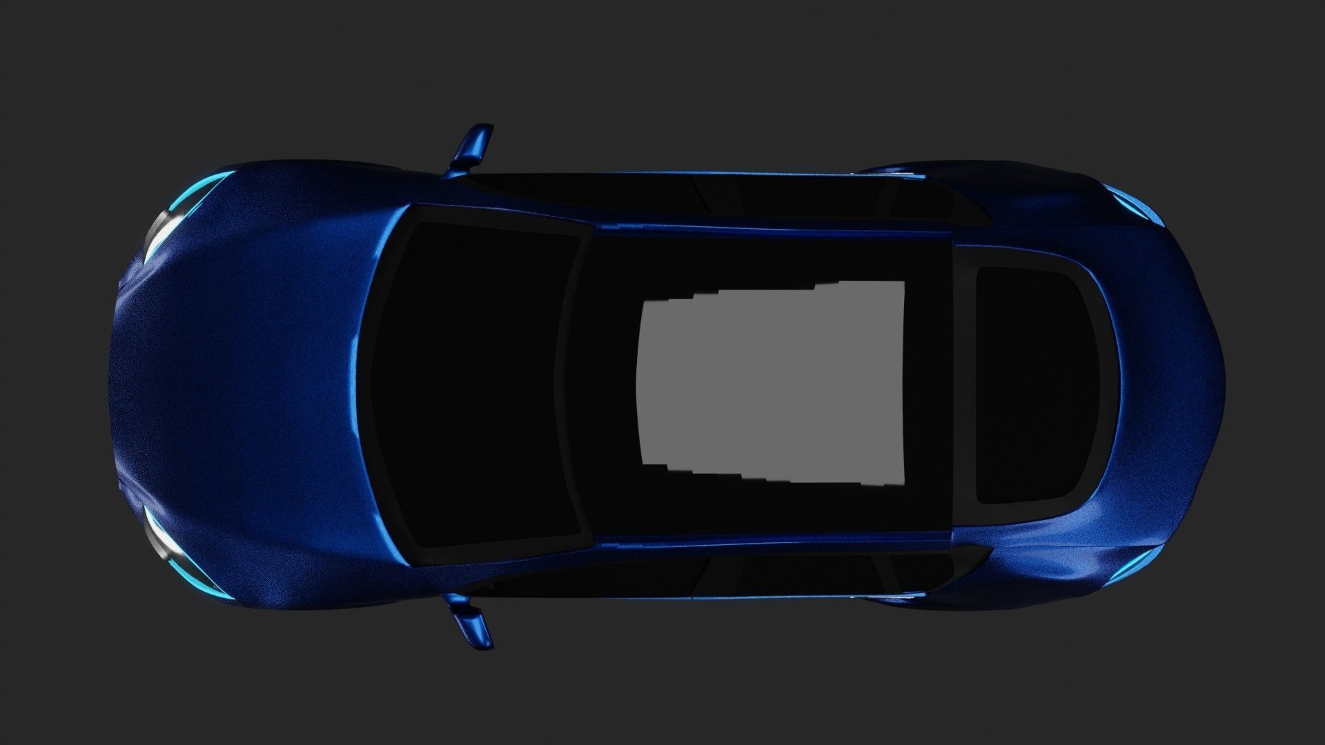 Tesla Model S car Low-poly 3D model_4