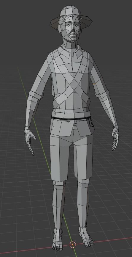 Low Poly Characters Pack Ready to animate Low-poly 3D model_10