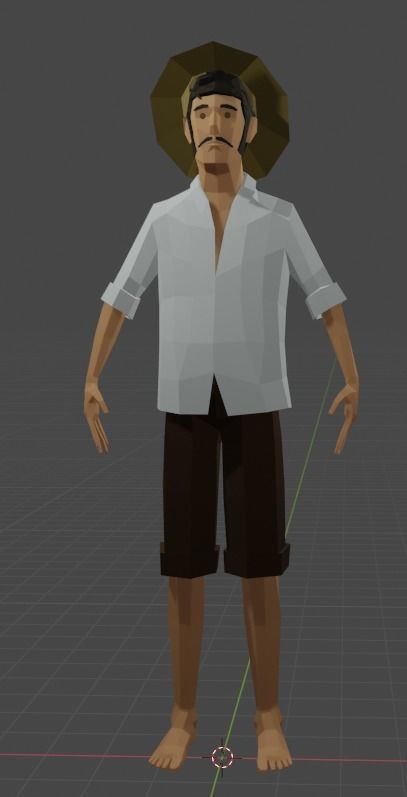Low Poly Characters Pack Ready to animate Low-poly 3D model_8