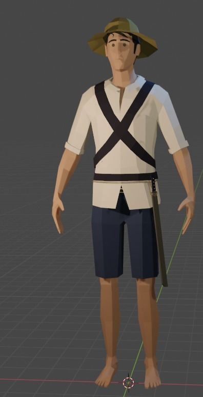 Low Poly Characters Pack Ready to animate Low-poly 3D model_6