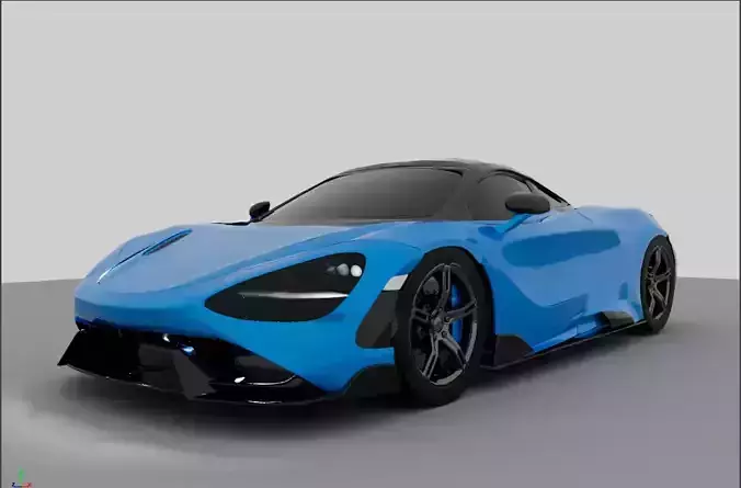 Mclaren 765 LT 3d model Free 3D model