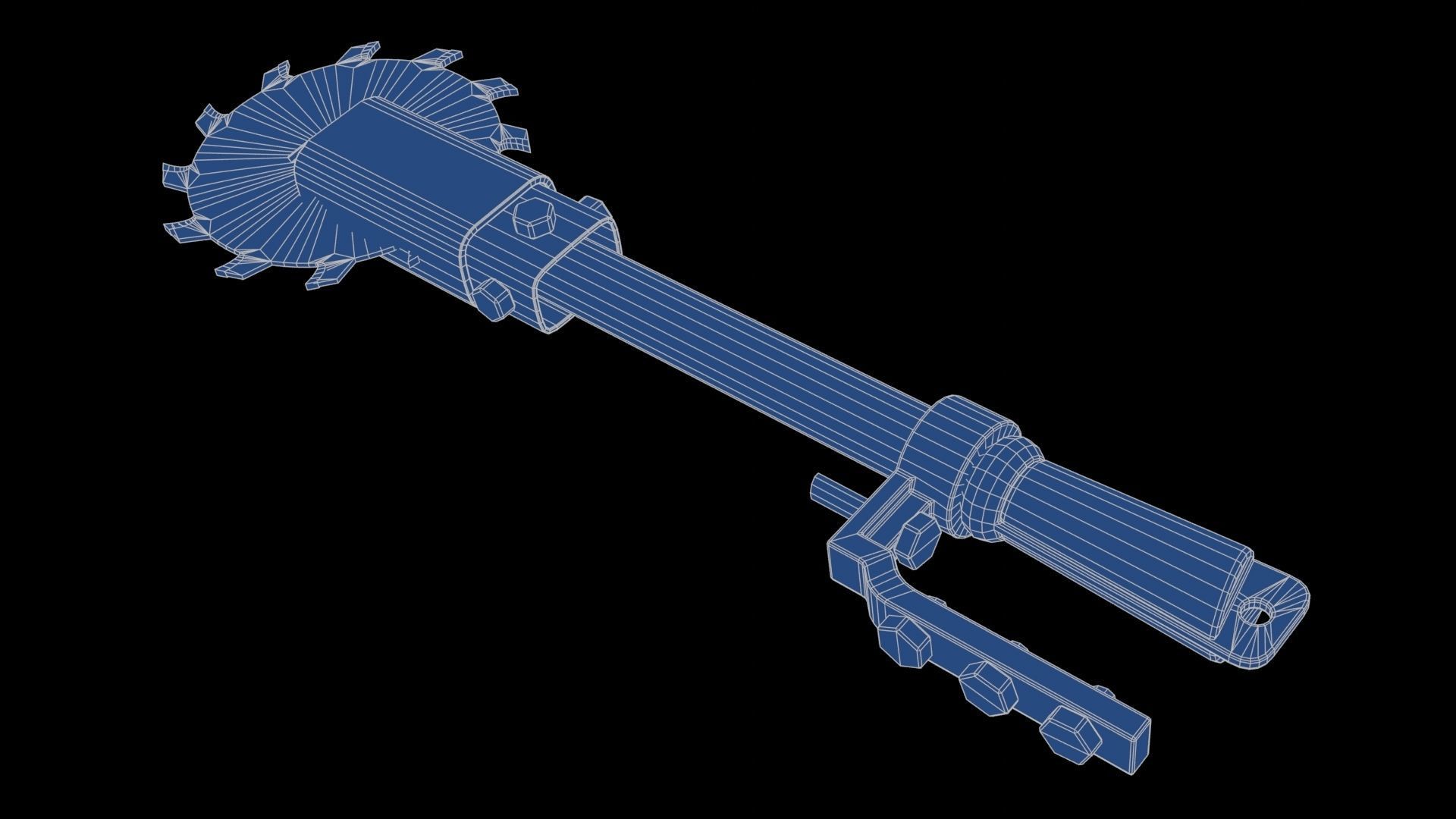 Modifiable Strike Weapon 16 Low-poly 3D model_20