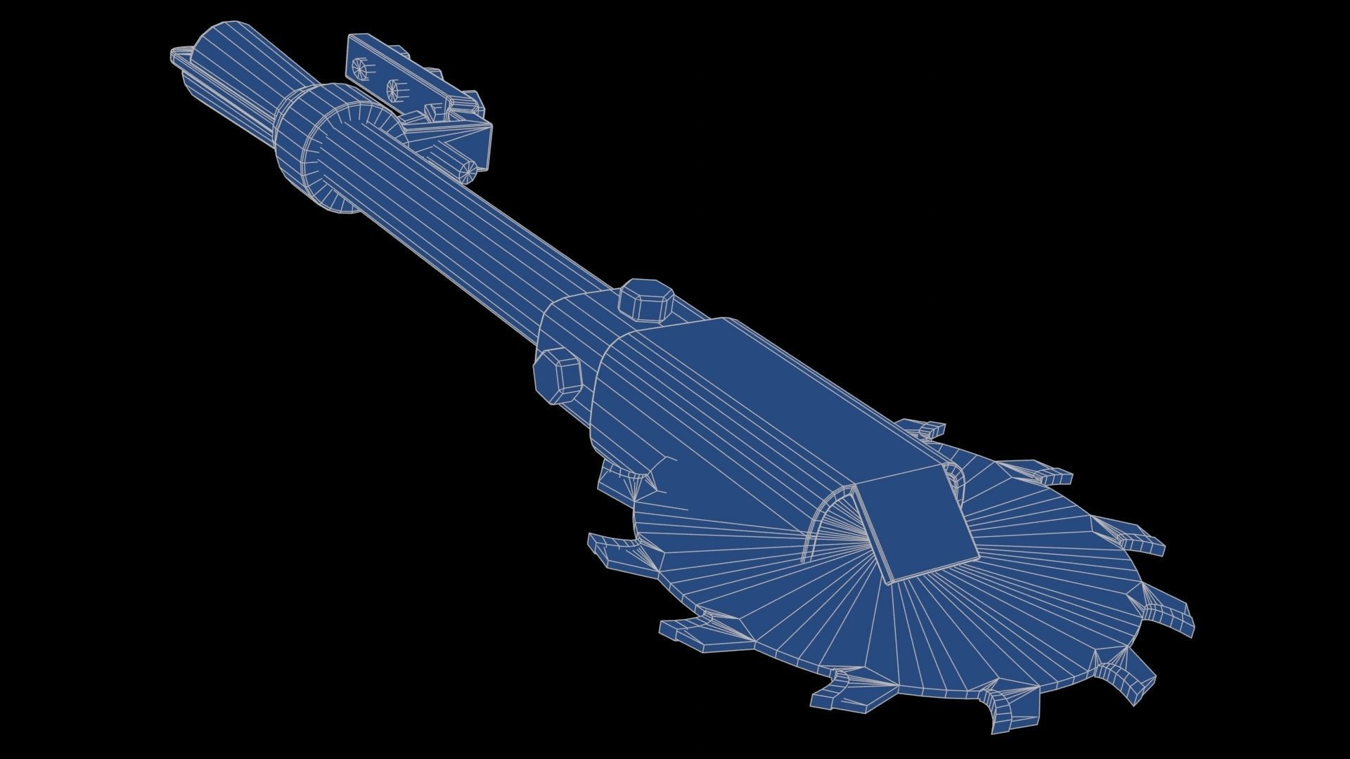 Modifiable Strike Weapon 16 Low-poly 3D model_24