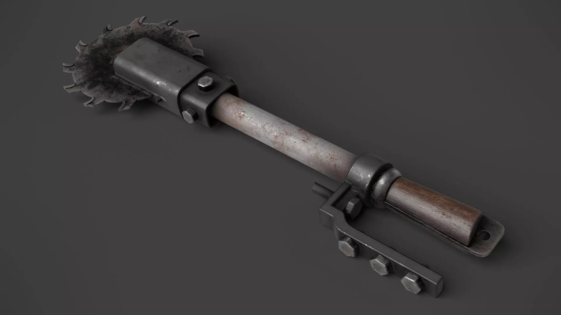 Modifiable Strike Weapon 16 Low-poly 3D model_0