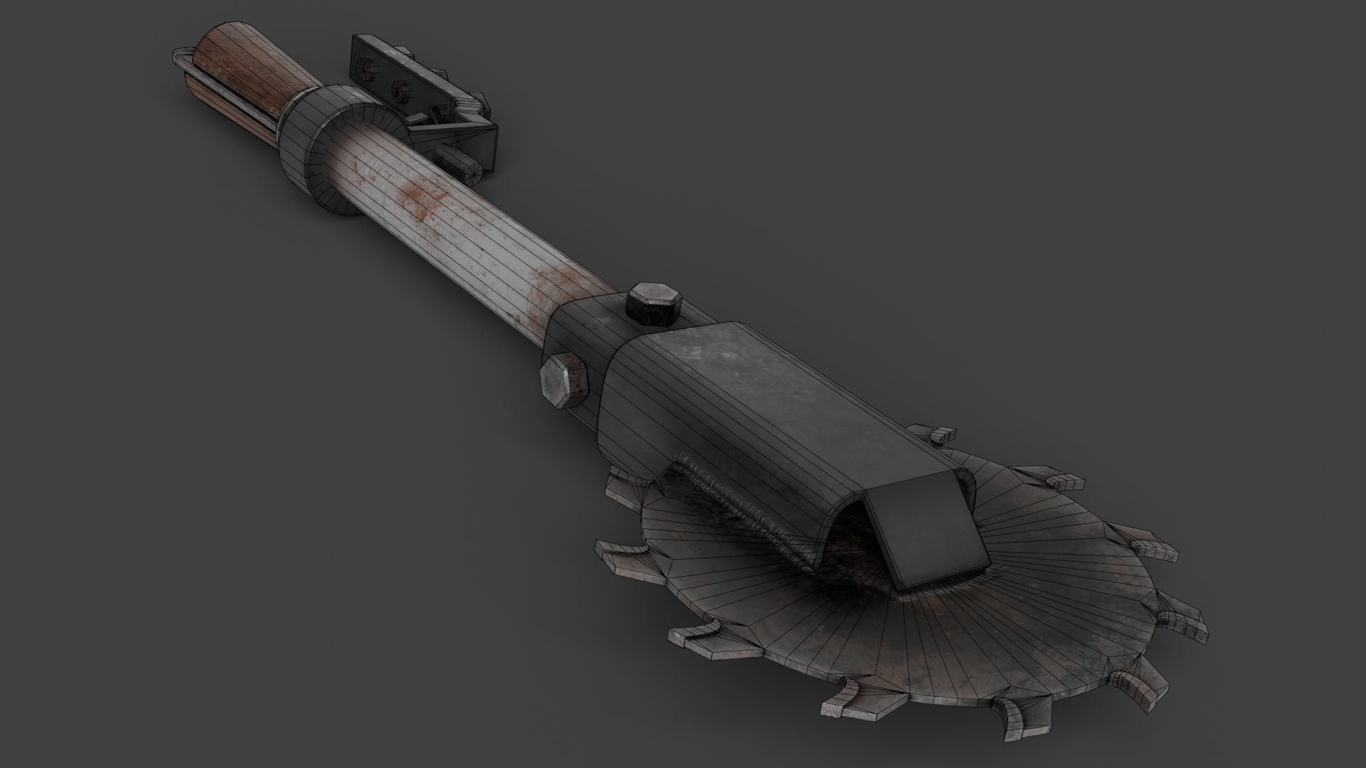 Modifiable Strike Weapon 16 Low-poly 3D model_14