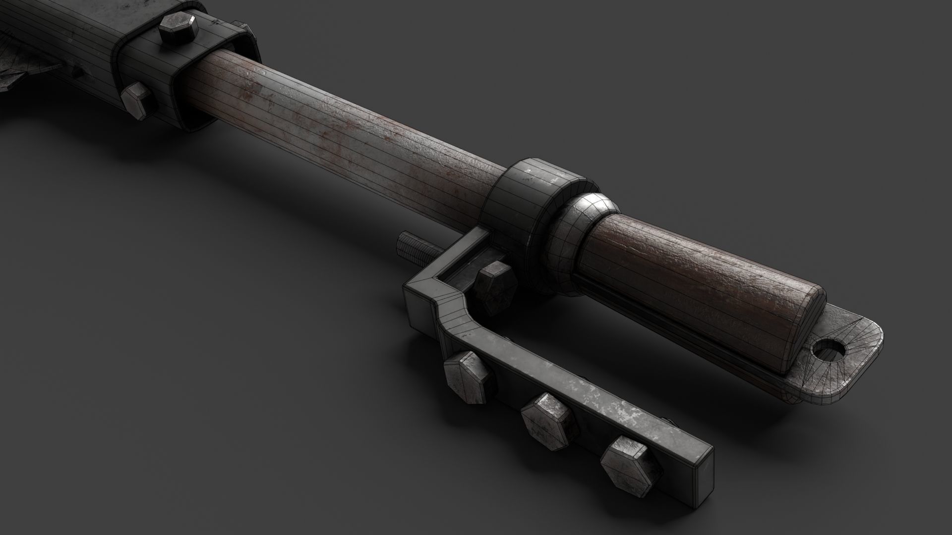 Modifiable Strike Weapon 16 Low-poly 3D model_17