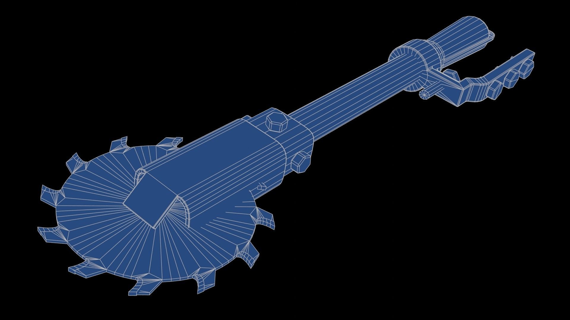 Modifiable Strike Weapon 16 Low-poly 3D model_23